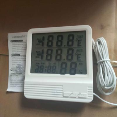 China Temperatura electrónica al aire libre interior del termómetro y regulador de la humedad en venta