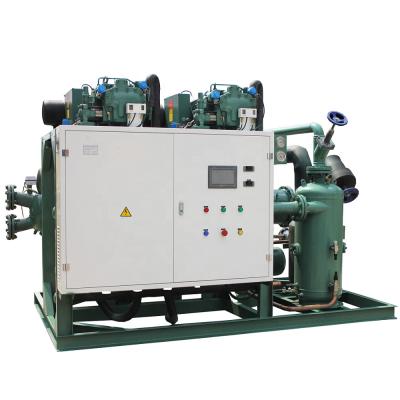 China 50HP to 160HP refrigeration unit KUB brand factory production screw compressor refrigeration unit module condensing unit for sale