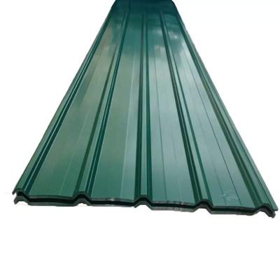 China Ral Color Green PPGI Corrugated Galvanized Steel Sheet 0.7mm For Buildings for sale
