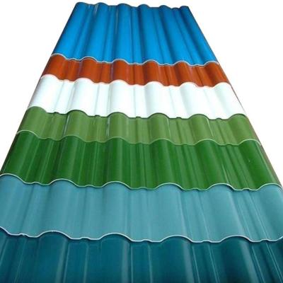 China 0.5mm 24 Gauge PPGI Sheet Blue Corrugated Metal Roofing Sheets SGH340 SGH400 for sale