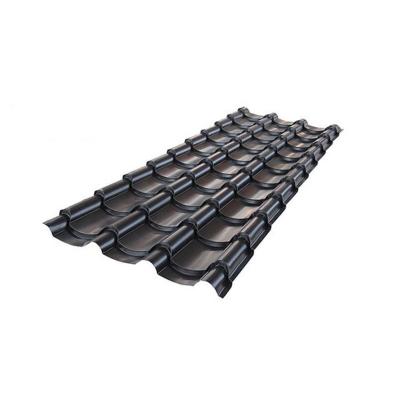 China DX51 DX53D Z275 PPGI 0.6mm Black Corrugated Sheets For Architecture for sale