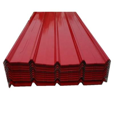 China Red 4 X 8 PPGI Sheet TDC53D+Z Corrugated Galvanized Sheet Metal For Industrial Architecture for sale