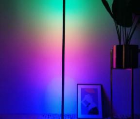 China Indoor Home Decor Smart Modern Stand RGB LED Floor Lamp With Remote And App Control for sale