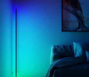 China Minimal Modern LED Corner Floor Standing Lamp Bedroom Discount Smart for sale