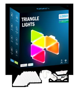 China Simple Drill-Free Installation Triangle  Lights 16 Million Colors for sale