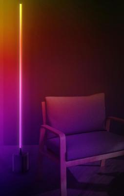 China Modern Mental Nordic Designer Living Room Smart Standing Led Lamps Floor Corner Ambient Light With Remote Control for sale