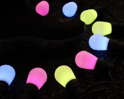China 32 Ft Outdoor Melinera Led Bulb String Lights Green Blue Wedding RGB for sale
