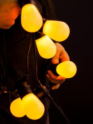 Chine 15 lumières extérieures accrochantes changeantes 10m de ficelle de couleur de feston de globe des lumières RVB de ficelle d'ampoule à vendre