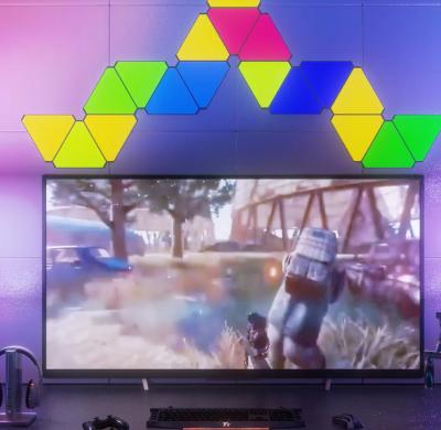 China Magic Triangle LED Lights Intelligent RGB Touch Sense DIY Triangle Colour Changing Light for sale