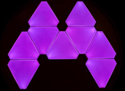 China Intelligent Indoor LED Panel Light Splicing Modular LED Hexagon Wall Lights 240V for sale