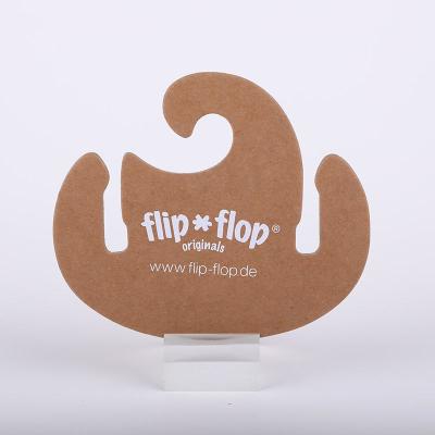 China Custom Eco-Friendly Cardboard Flip Flop Hangers | Sustainable Footwear Storage for sale