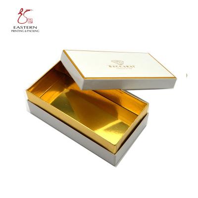 China High End Cardboard Cosmetic Packaging , Skincare Packaging Boxes With Gold Foil Edge for sale