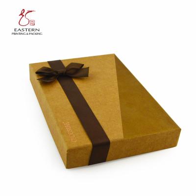 China caixa de papel de empacotamento do chocolate do papel de embalagem da altura de 45mm com fita de Brown à venda