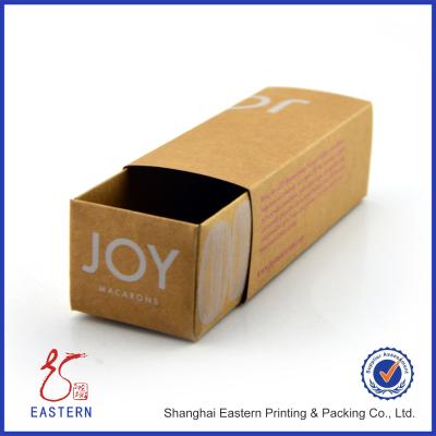 China 300gsm Kraft Macaron Paper Box for sale