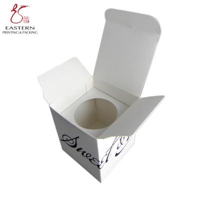 China Caja de regalo blanca de la vela de la longitud de 150m m que empaqueta con el logotipo de encargo en venta