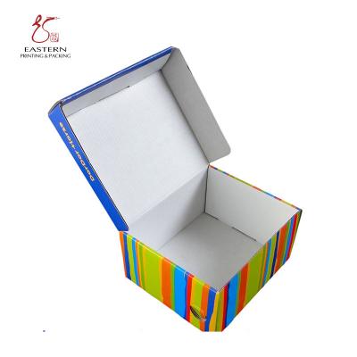 China Pantone Printing Foldable Corrugated Shoe Box . Shoe Packaging Box in various colors for sale