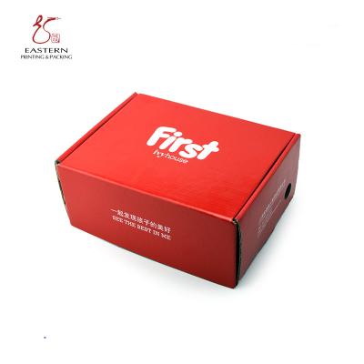 China 300mm Length Corrugated Shoe Box , Custom Cardboard Shoe Boxes E Flute for sale