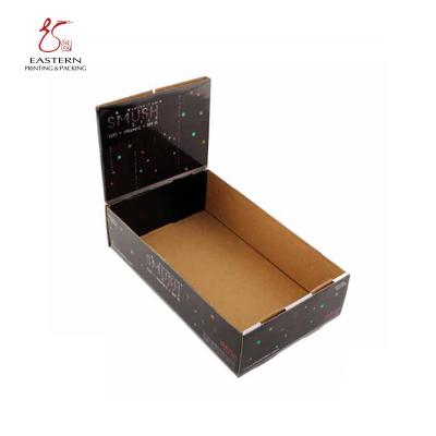 China Black Color 300gsm CCNB Display Box Packaging  With Advertising Board for sale