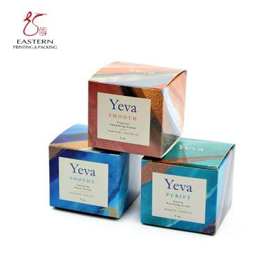China 7cm Width CMYK Color Cosmetic Packaging Paper Box , Face Cream Packaging Box for sale