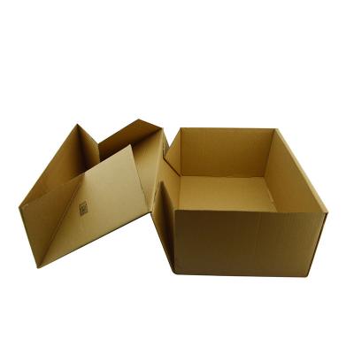 China Nature Brown Custom Logo E flute Foldable Carton Box For Packing for sale