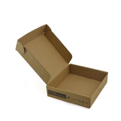 China Brown 250mm Length Corrugated Cardboard Box For Moving E Flute for sale