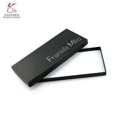 China Caixa de empacotamento do cartão preto da largura da cor 60mm com tampa e base à venda