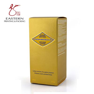 China Glod 350gsm Cardboard Cosmetic Packaging Paper Box Luxury Lip Gloss for sale