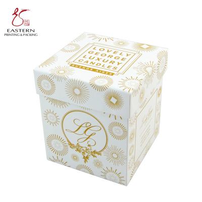 China OEM CMYK Printed Matte Luxury Candle Packaging Box Handmade for sale