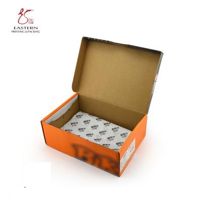 China Shoe Recycled Corrugated Packaging Box OEM Glossy Varnish for sale