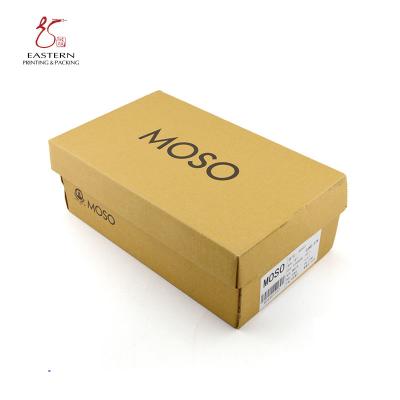 China Plain Corrugated Cardboard E Flute Shoe Packaging Box Eco Friendly for sale
