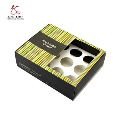 China Do cartão amigável de 12 queques de Eco caixa de empacotamento com inserções à venda
