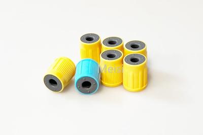 China Bulk Plastic Vacutainer Cap Yellow Blue For Blood Tube for sale