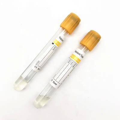 China Glass PRP SST Blood Test Tube With Separating Gel Customized for sale