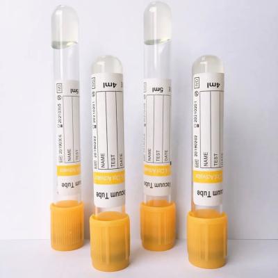 China Gold Serum Gel Blood SST PRP Tubes 10ml Anticoagulant for sale