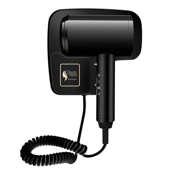 Quality OEM Wall Mounted Hair Dryer Hotel Amenities Supplies White Black for sale
