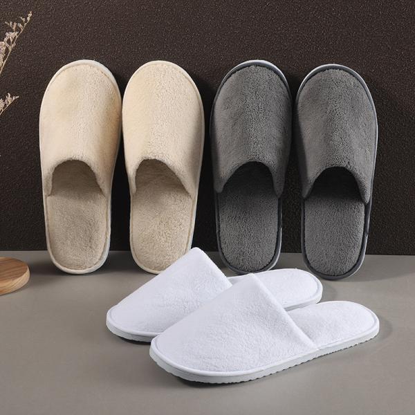 Quality Unisex Disposable Hotel Slippers Non Slip White Hotel Slippers for sale