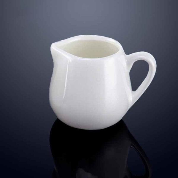 Quality White Coffee Milk Creamer Pitcher Porcelain Small Serving Sauce for sale