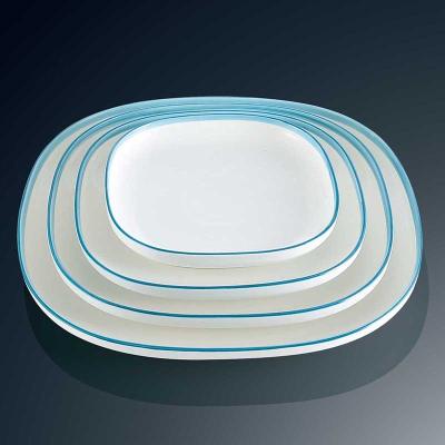 China Food Safe Porcelain Tableware Set Hotel Porcelain White Dinnerware for sale