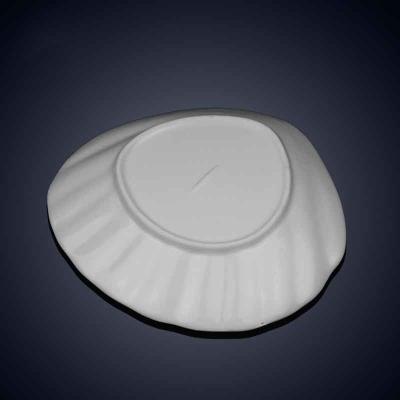China Shell Shaped Porcelain Dinner Set Ceramic Dishes Customize Logo for sale