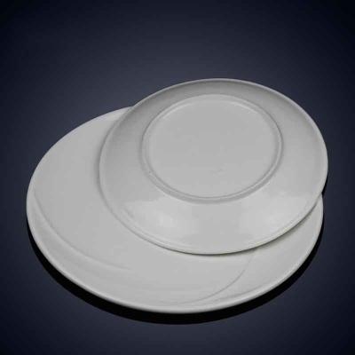 China White Round Porcelain Dinner Set Microwave Safe Ceramic Dinner Plates for sale