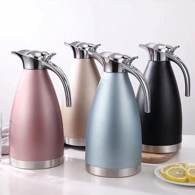 China 1.5L 2L Thermos Coffee Pot Hotel Guest Room Supplies Vacuum Insulated Kettle for sale