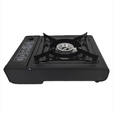 China Black Outdoor Portable Gas Cooker Single Burner Propane Camp Stove for sale