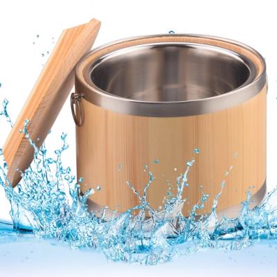 China 1L-30L Finished Wooden Rice Bucket Wooden Rice Barrel Cylinder for sale