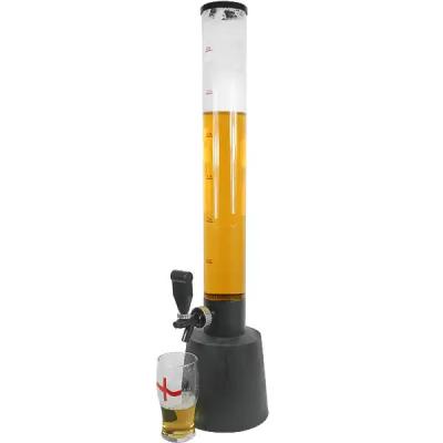 China Plastic 3L Beverage Tower Coffee Bar Equipment Black Beer Tower for sale