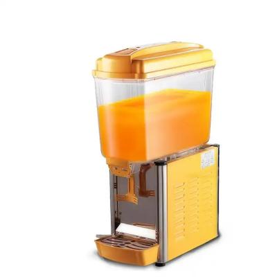 China Dispensador de bebidas frías amarillo 12L Dispensador de jugo de acero inoxidable en venta