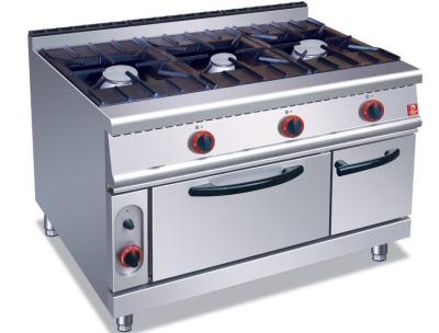 China Customized 3 Burner Range Commercial Electric Range And Oven for sale