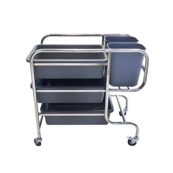 Quality Kitchen 3 Shelf Trolley Hotel Cleaning Supplies For Restaurant for sale