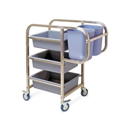 China Kitchen 3 Shelf Trolley Hotel Cleaning Supplies For Restaurant for sale