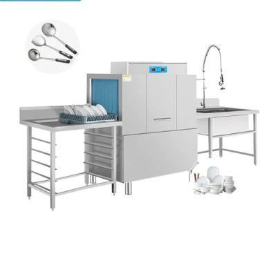 China Rack Conveyor Dishwasher Dishwashing Equipment Conveyor Dish Machine for sale