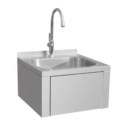 China SS304 Single Hand Wash Sink Commercial Stainless Steel Sink Table for sale